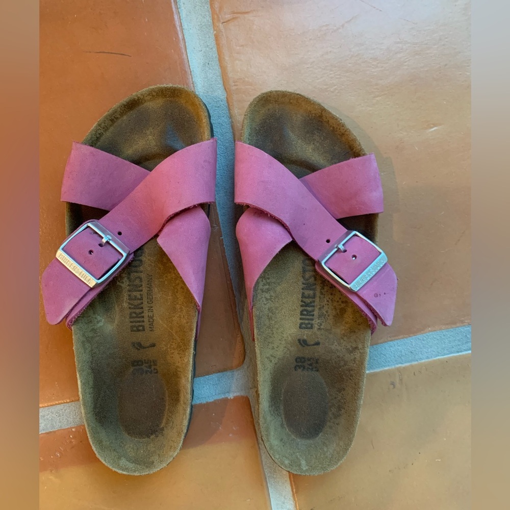 Women’s Birkenstock soft suede nubuck sandals